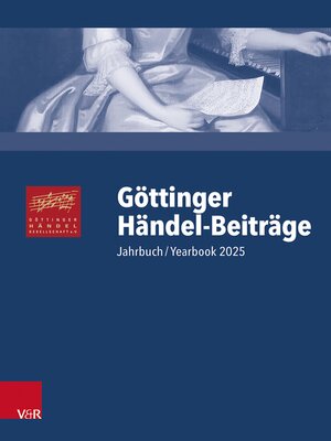 cover image of Göttinger Händel-Beiträge, Band 26